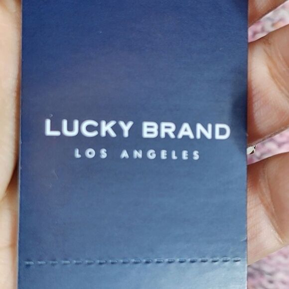 NWT Pink Knit Lucky Brand Side Button Sweater Size Small - Picture 3 of 8